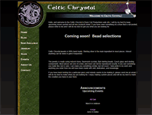 Tablet Screenshot of celticchrystal.com